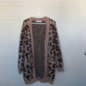Eyelash Leopard Cardigan
